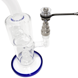 Hybrid Universal Quartz Dish Nail - Top Female View In Glass