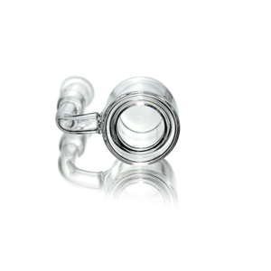 Quartz Double Wall Banger (Torch) | 10mm Female | Top View | the dabbing specialists