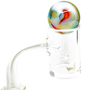 Full Weld 25mm Auto-Spinner Quartz Banger | Banger Stack Profile View | the dabbing specialists