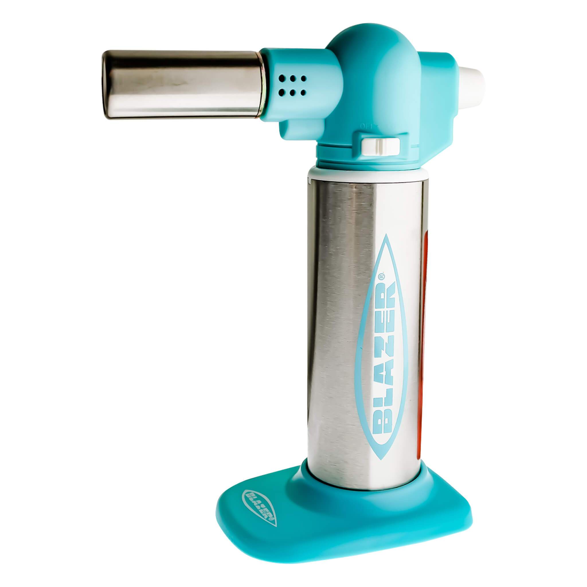 Blazer Big Buddy Torch | Aqua Profile View | the dabbing specialists