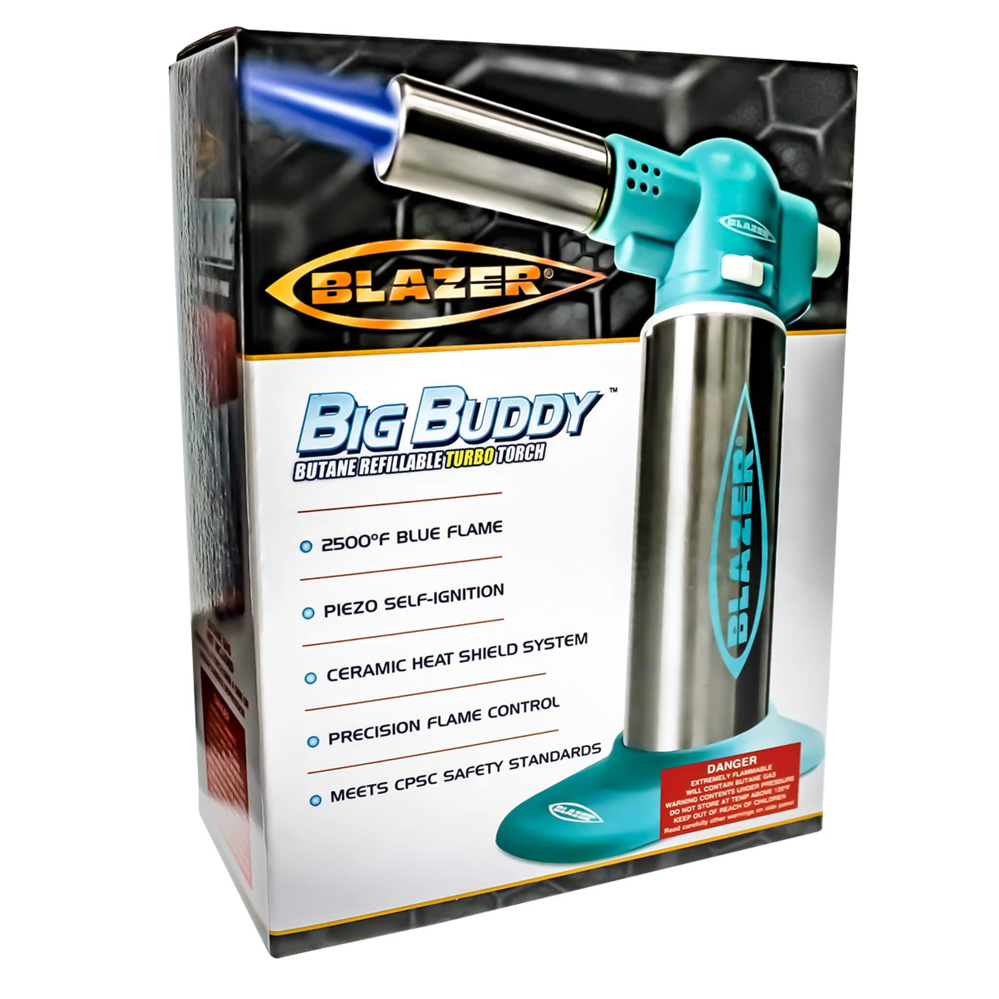 Blazer Big Buddy Torch | Aqua Boxed View | the dabbing specialists