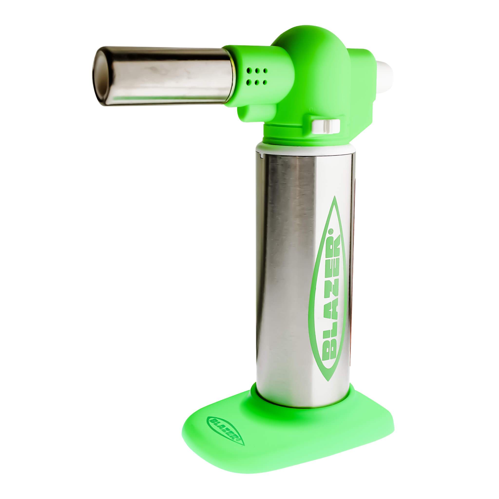 Blazer Big Buddy Torch | Green Profile View | the dabbing specialists