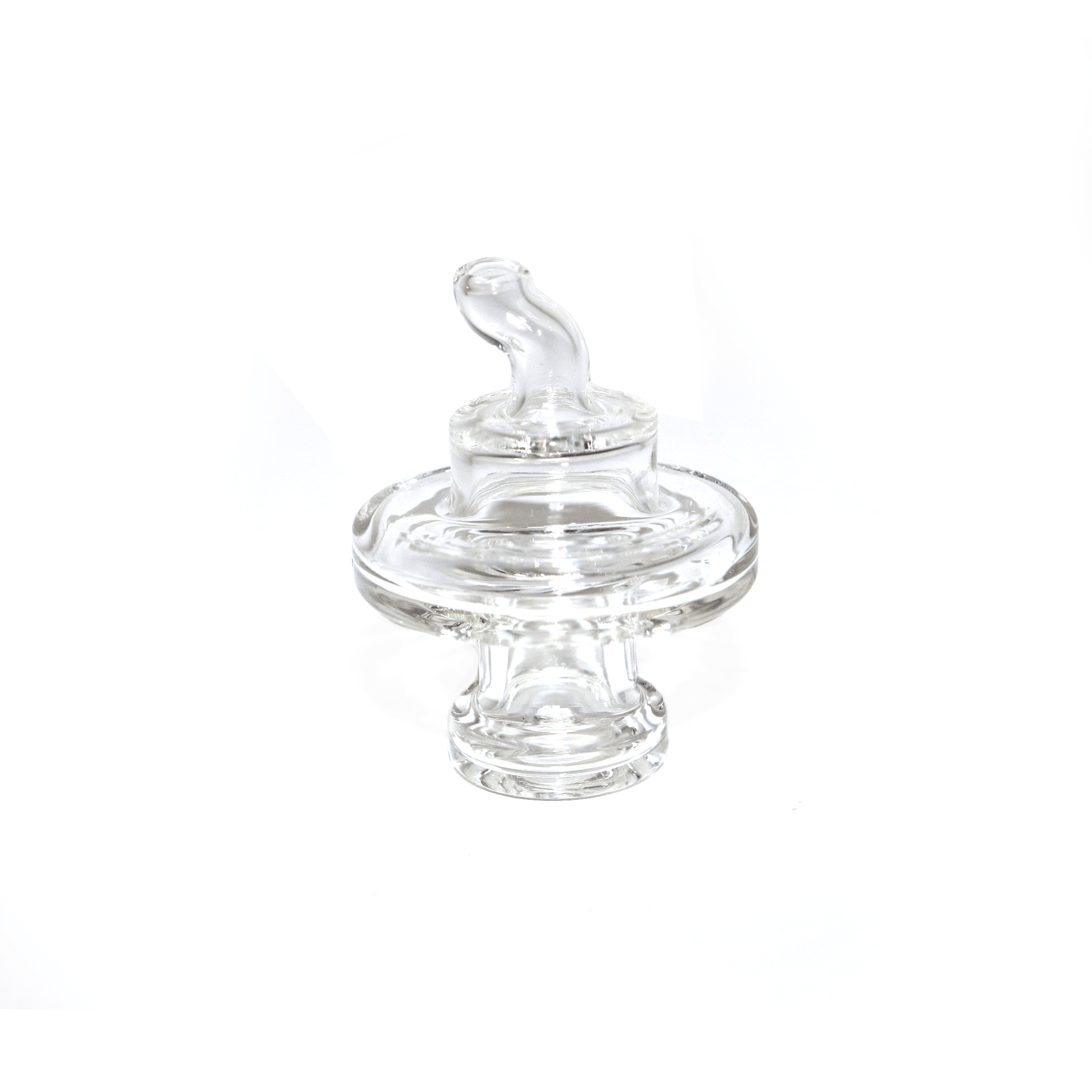 Clear Spinning Directional Carb Cap | Angled Profile View | the dabbing specialists