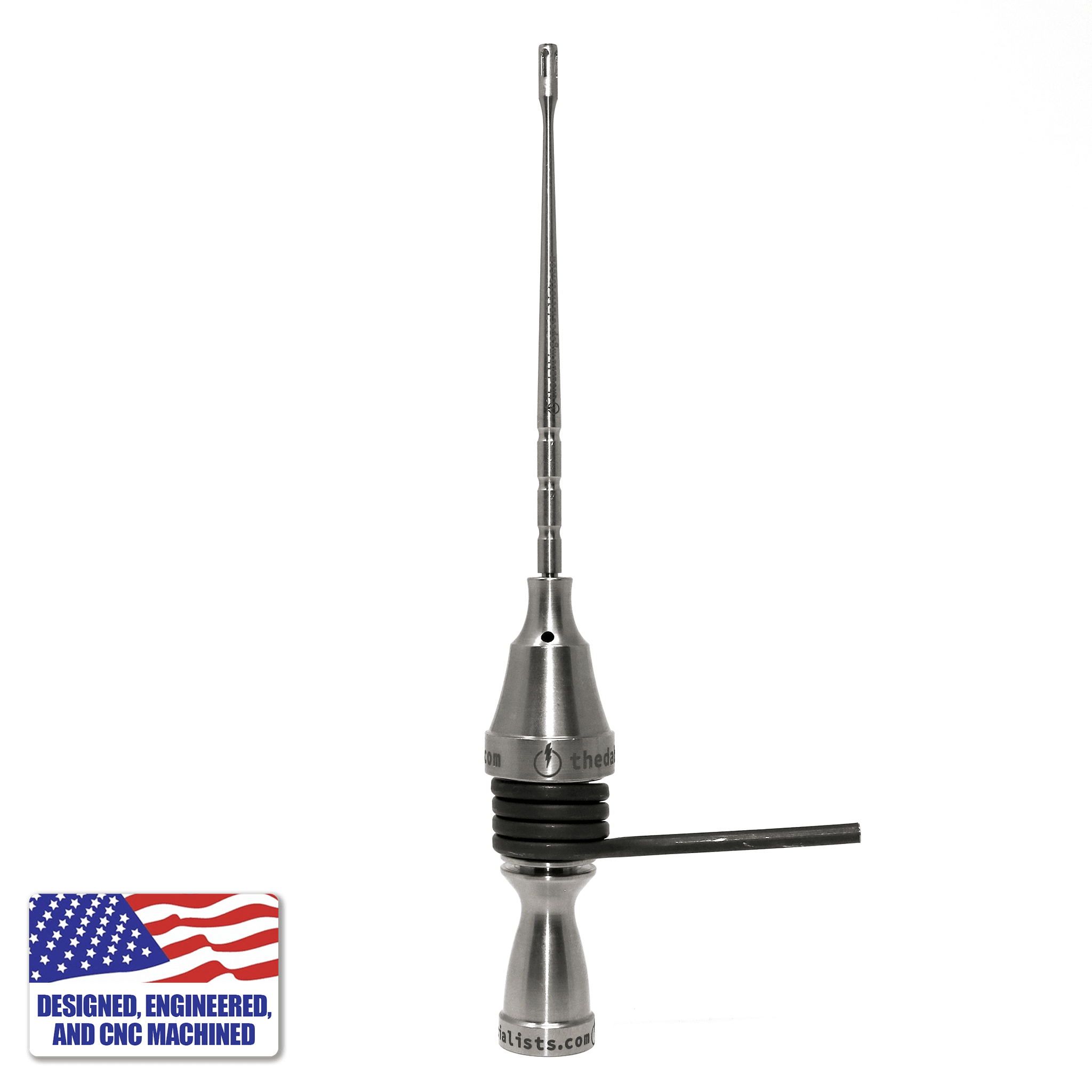 Complete Titanium Dabbing Hardware Dab Kit - Female, 14/10mm, Claw Shovel | Full Stacked View | TDS