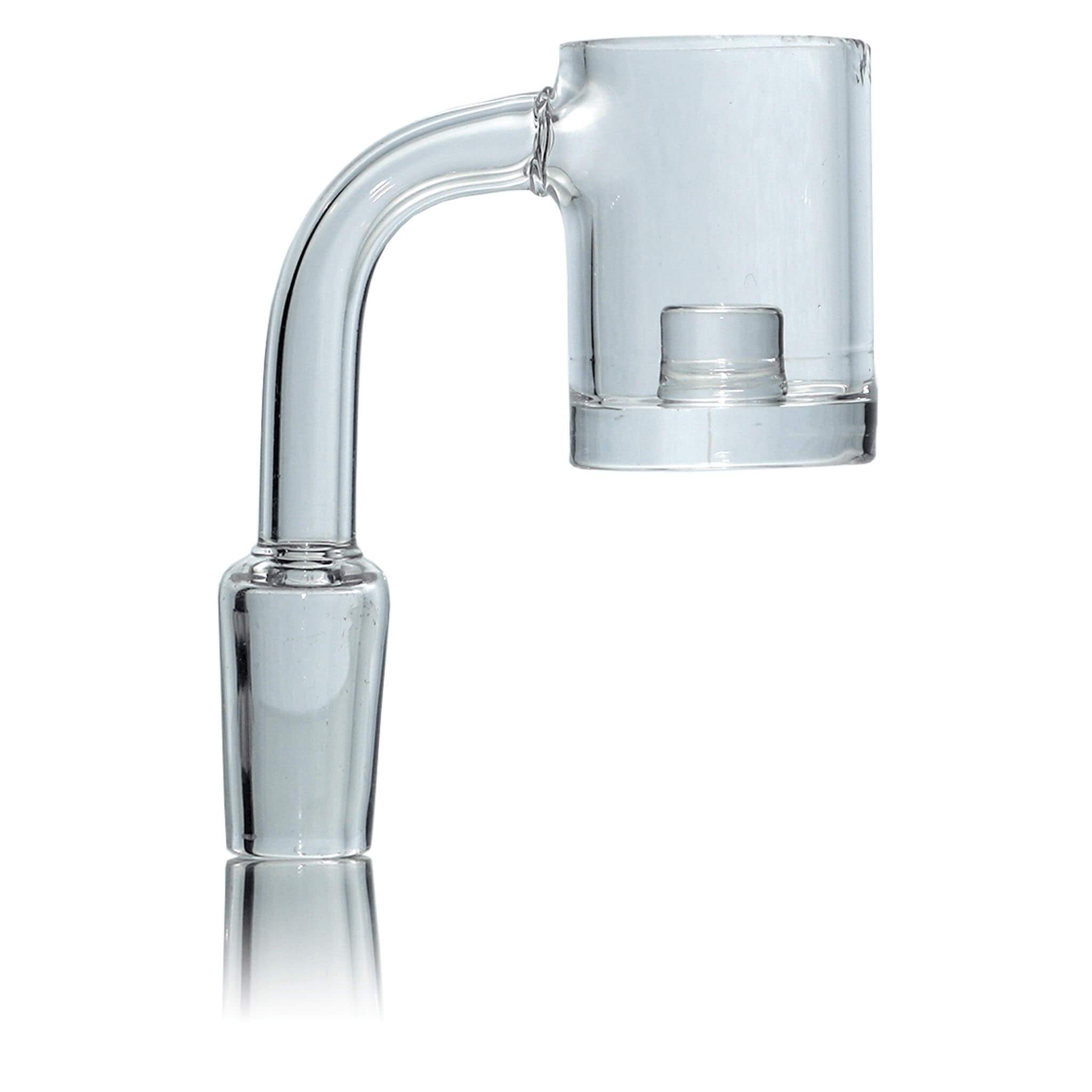 Core Reactor Quartz Banger - Flat Top - Thick Clear Bottom | Profile View | the dabbing specialists