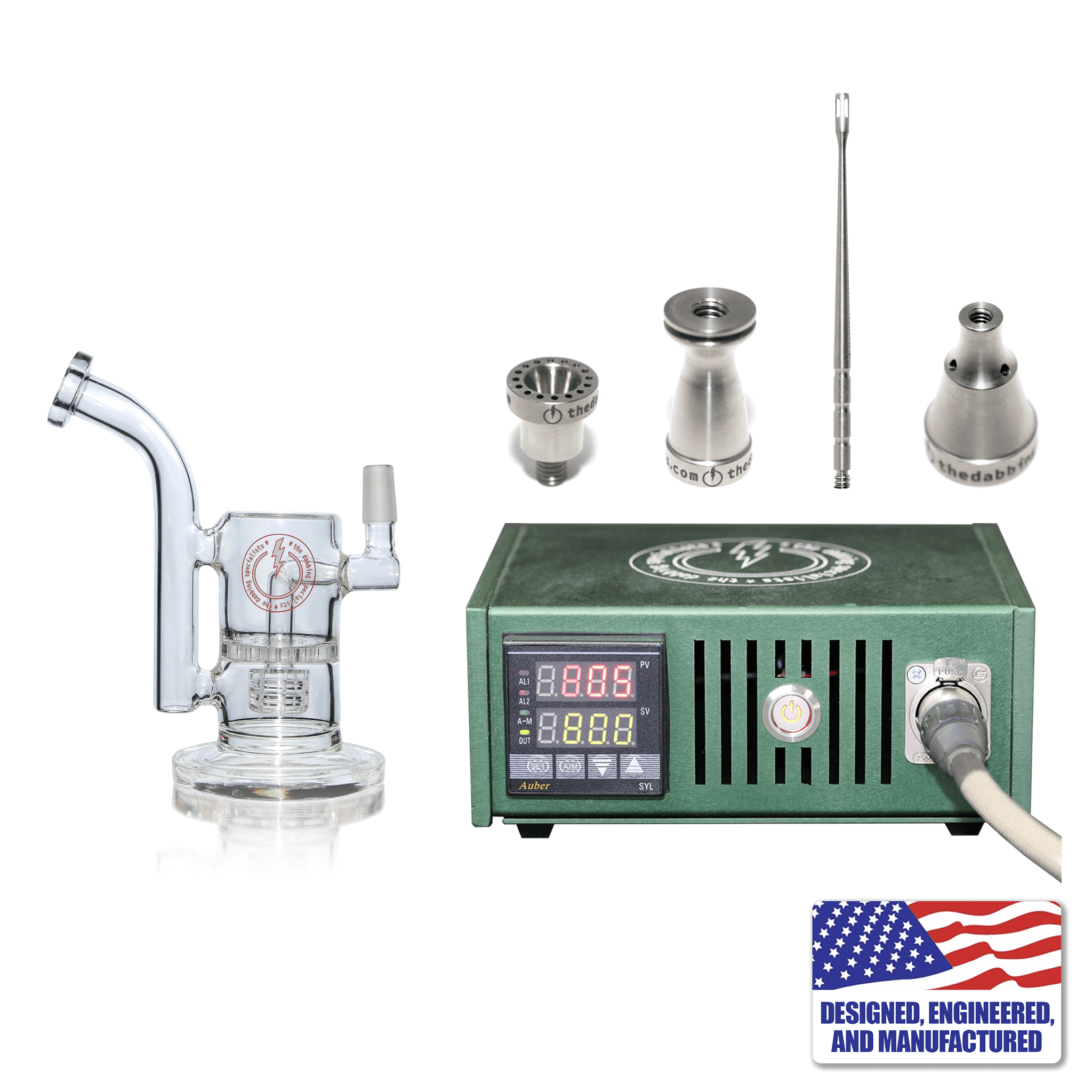 Custom The Dabbing Specialists Enail Dabbing Kit #1 | Green Kit View | the dabbing specialists