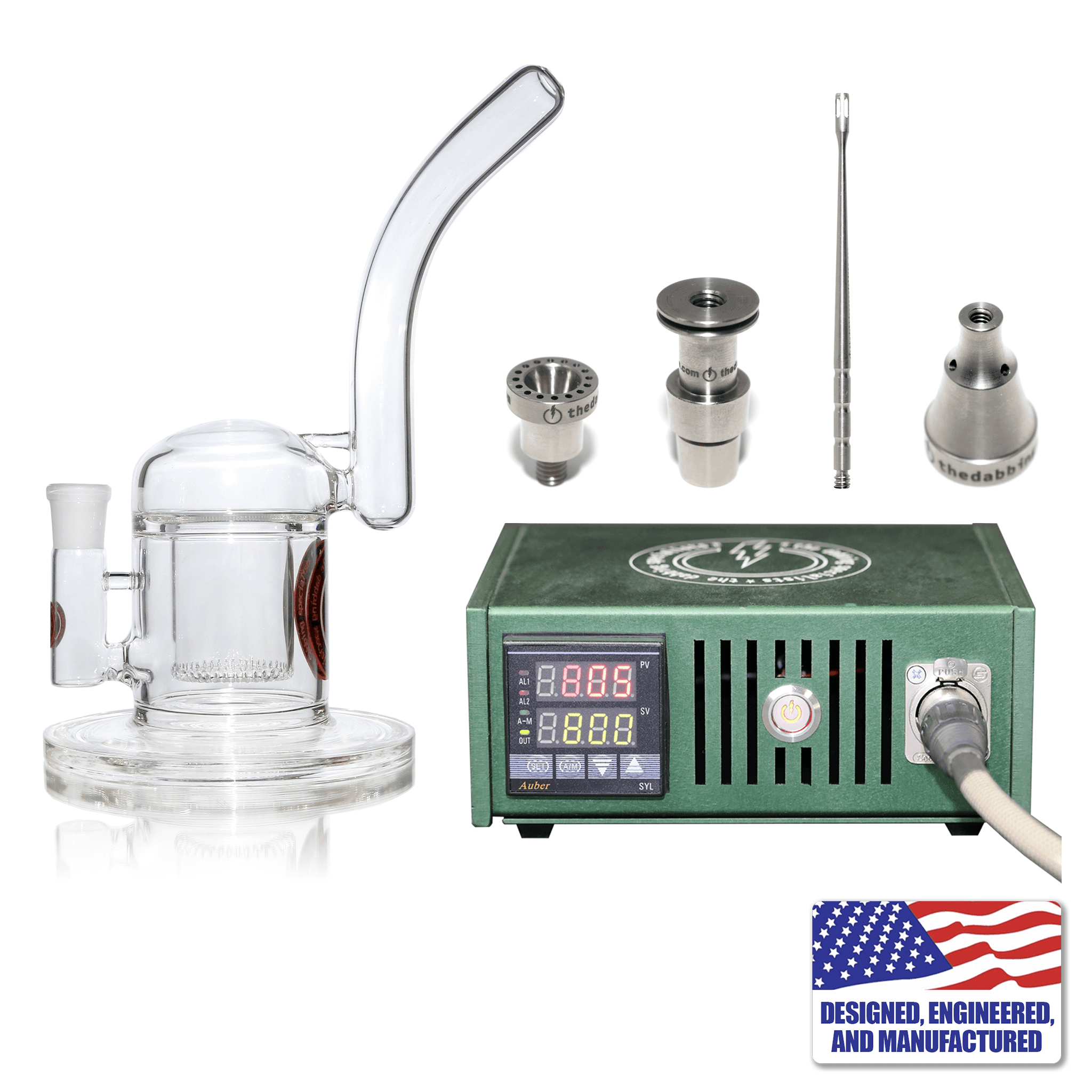Custom The Dabbing Specialists Enail Dabbing Kit #2 | Green Kit View | the dabbing specialists