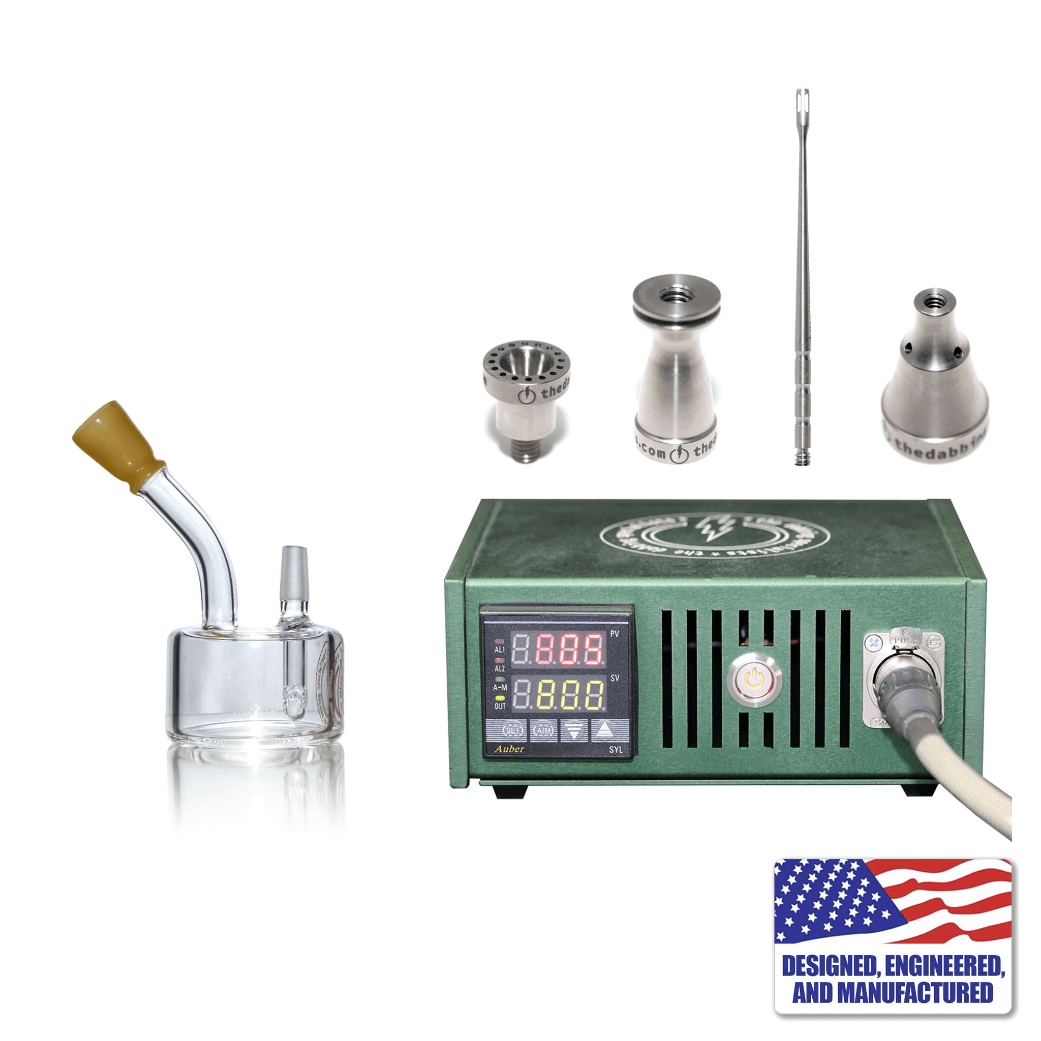 Custom The Dabbing Specialists Enail Dabbing Kit #3 | Green Kit View | the dabbing specialists
