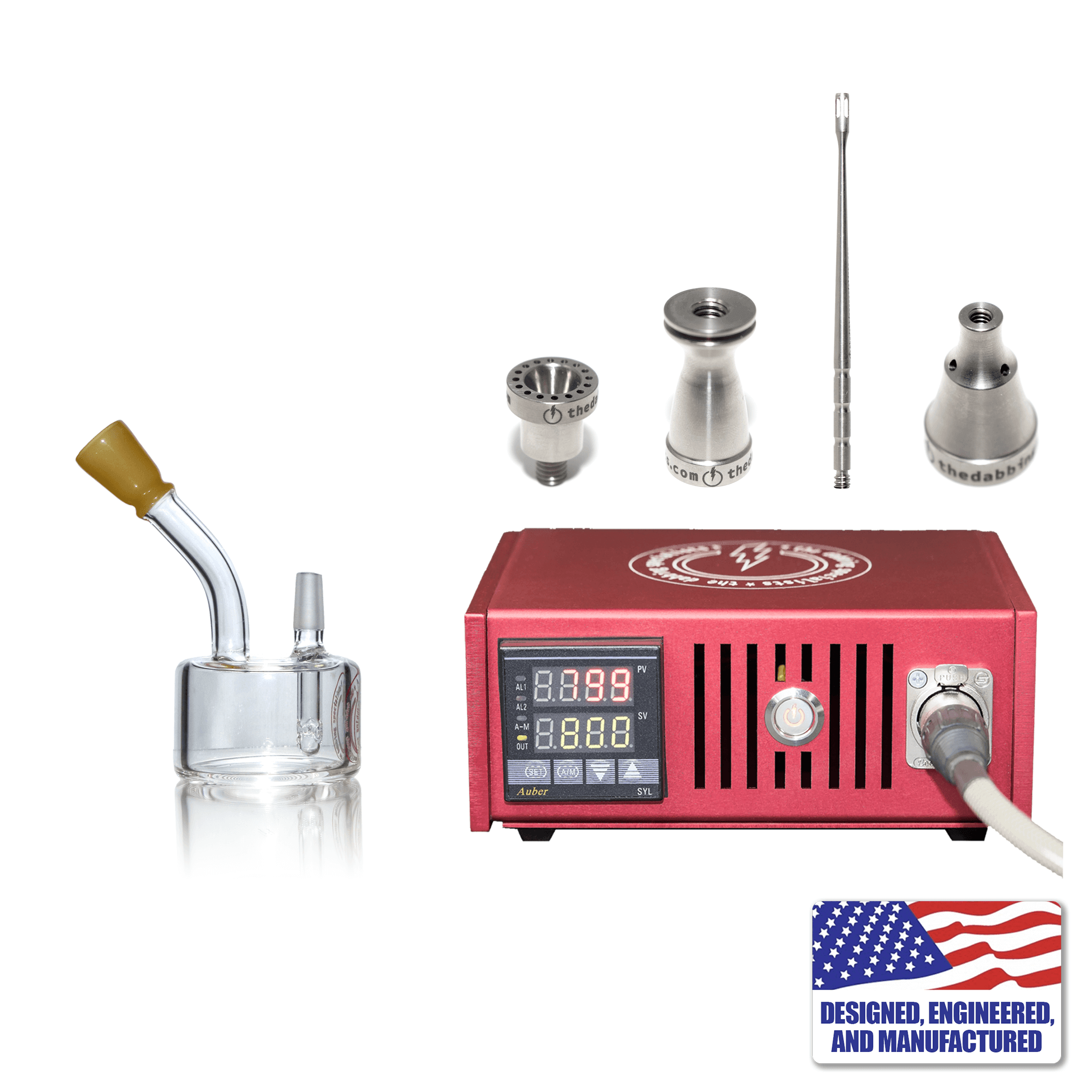 Custom The Dabbing Specialists Enail Dabbing Kit #3 | Red Kit View | the dabbing specialists