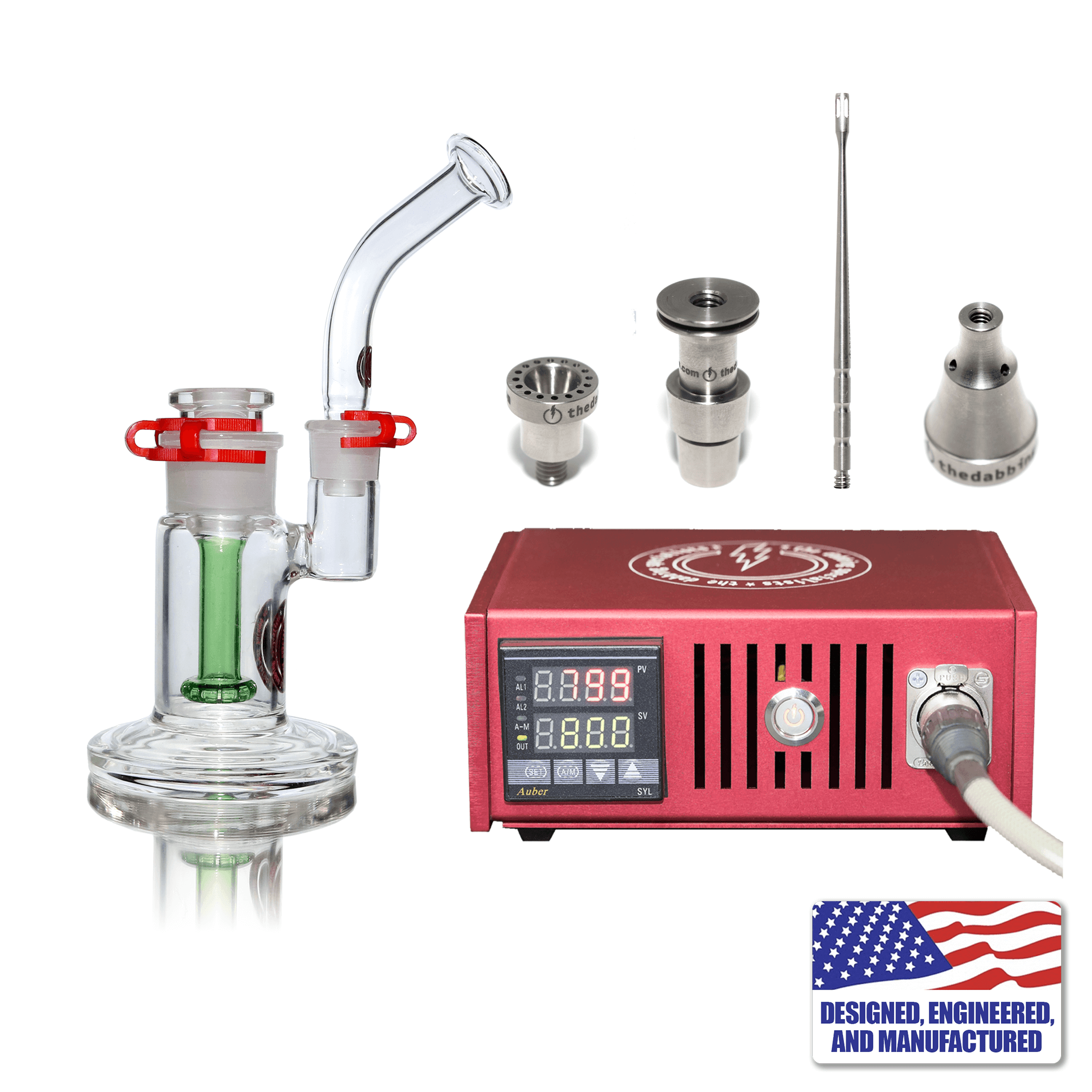 Custom The Dabbing Specialists Enail Dabbing Kit #4 | Red Kit View | the dabbing specialists
