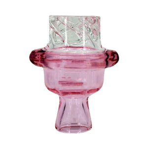 Cyclone Spinner Carb Cap | Pink Upside Down View | the dabbing specialists