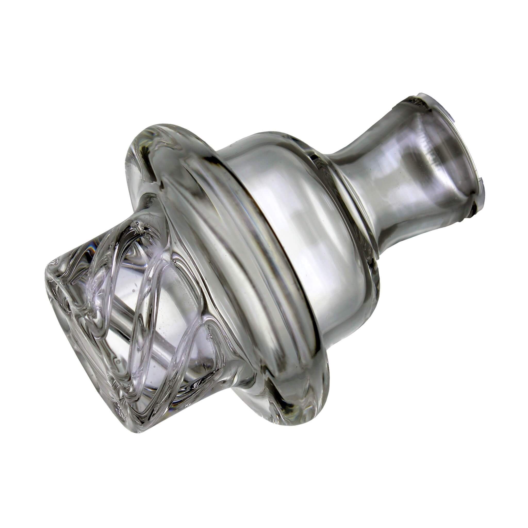 Cyclone Spinner Carb Cap | Clear Angled View | the dabbing specialists