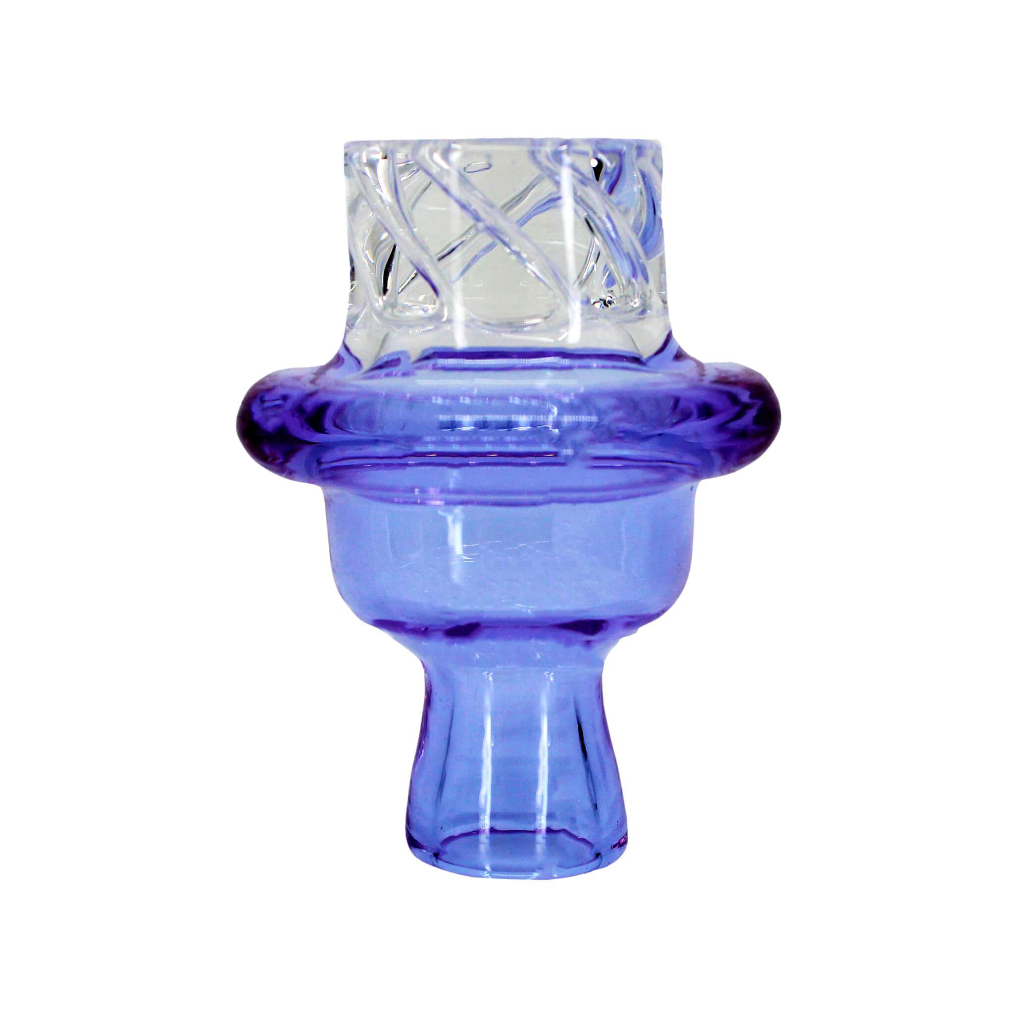 Cyclone Spinner Carb Cap | Blue Upside Down View | the dabbing specialists