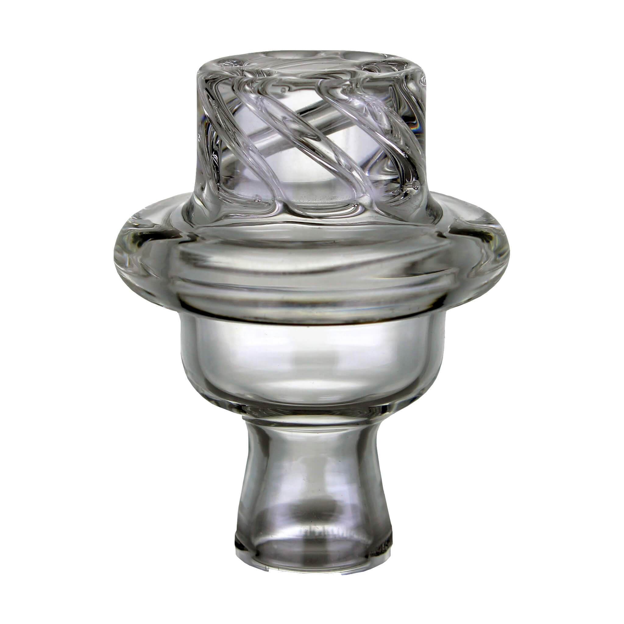Cyclone Spinner Carb Cap | Clear Upside Down View | the dabbing specialists