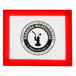 Dabbing Warehouse Dab Mat - Small | Top Down Black Logo | the dabbing specialists