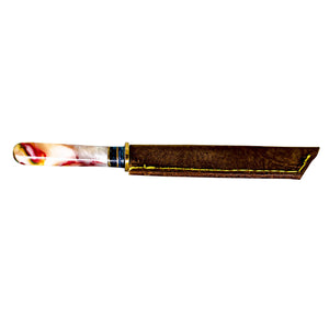 Damascus Steel Dab Knife | Individual Knife View | the dabbing specialists