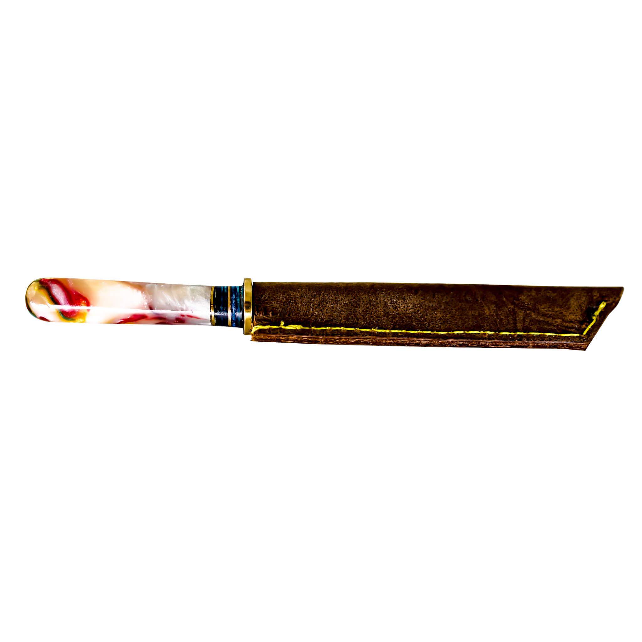 Damascus Steel Dab Knife | Individual Knife View | the dabbing specialists