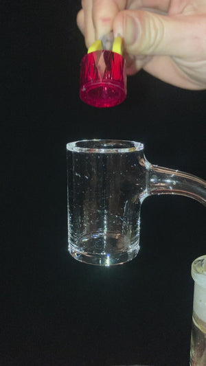 25mm Faceted Ruby Insert Cup