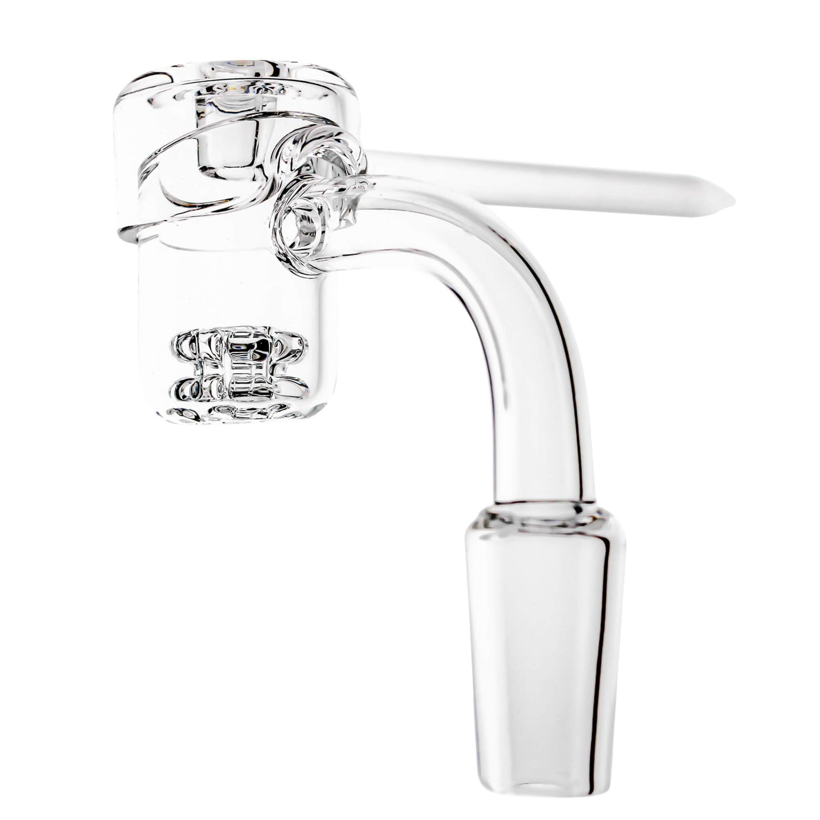 Diamond Knot Quartz Banger | Profile View | the dabbing specialists