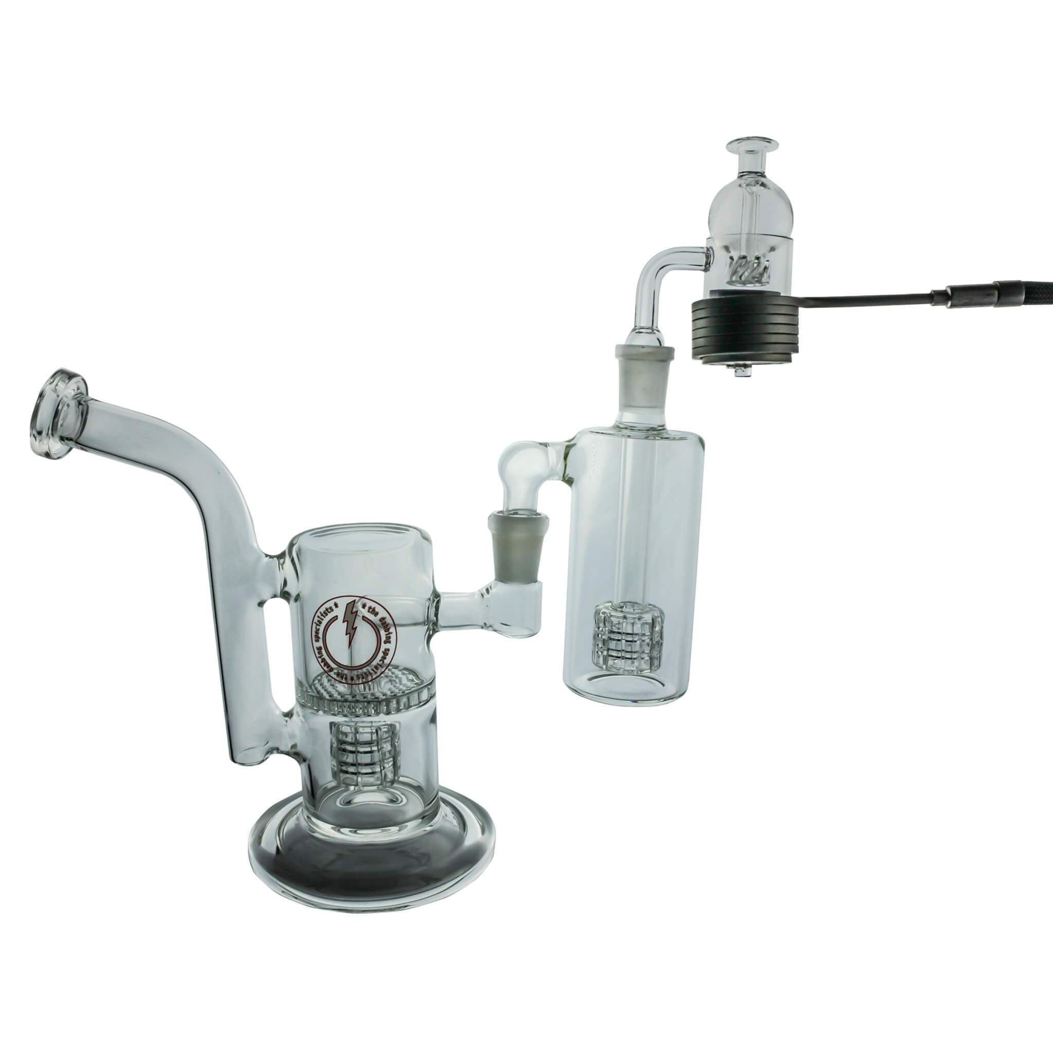 Double Your Bubbles Percolating Ash Catcher | In Use View | the dabbing specialists