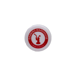 Dab Container | Concentrate Holder | Red & White Top Down View | the dabbing specialists