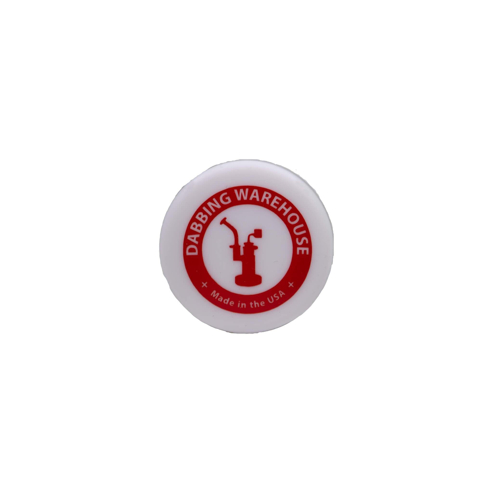 Dab Container | Concentrate Holder | Red & White Top Down View | the dabbing specialists