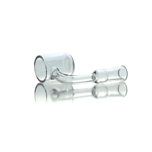 Flat Top Quartz Banger 10mm Female With Cup Insert and Saucer Cap | Prone Banger View | TDS