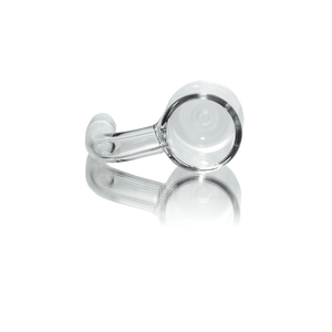 Flat Top Quartz Banger 10mm Male With Cup Insert and Saucer Cap | Top Down Banger View | TDS