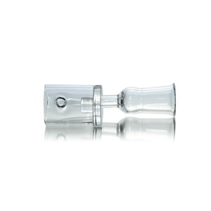 Flat Top Quartz Banger 14mm Female With Cup Insert and Saucer Cap | Side Banger View | TDS