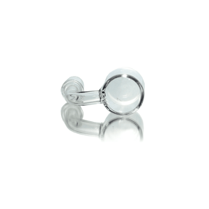 Flat Top Quartz Banger 14mm Male With Cup Insert and Saucer Cap | Top Down Banger View | TDS