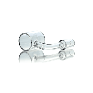 Flat Top Quartz Banger 14mm Male With Cup Insert and Saucer Cap | Prone Banger View | TDS