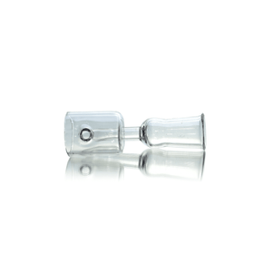 Flat Top Quartz Banger 18mm Female With Cup Insert and Saucer Cap | Side Banger View | TDS