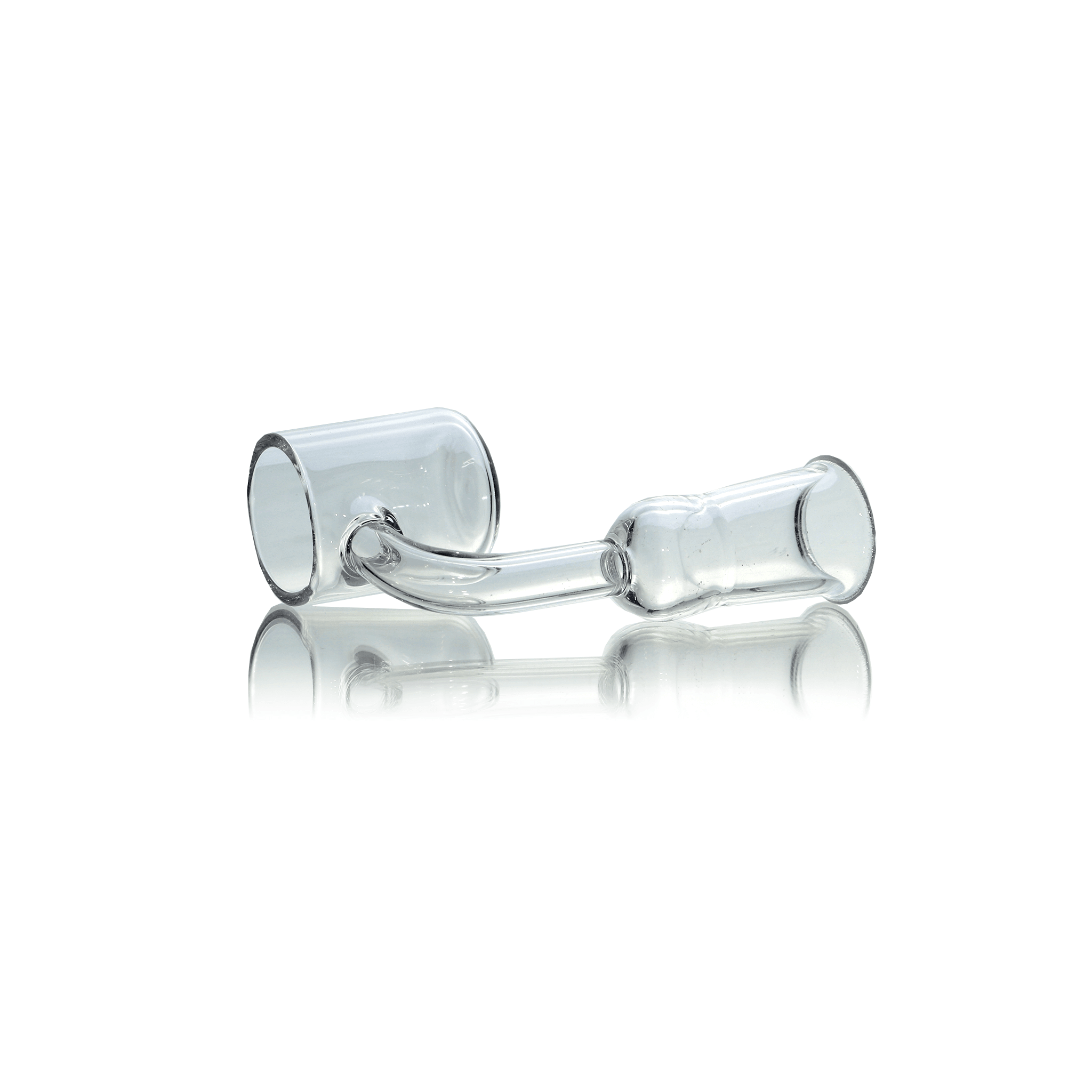 Flat Top Quartz Banger 18mm Female With Cup Insert and Saucer Cap | Side Banger View | TDS