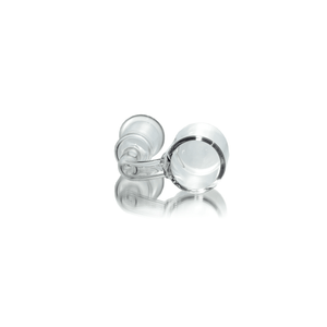 Flat Top Quartz Banger 18mm Female With Cup Insert and Saucer Cap | Top Down Banger View | TDS