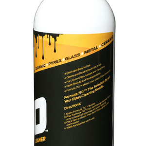 Formula 710 Advanced Cleaner | Label Close Up View | the dabbing specialists
