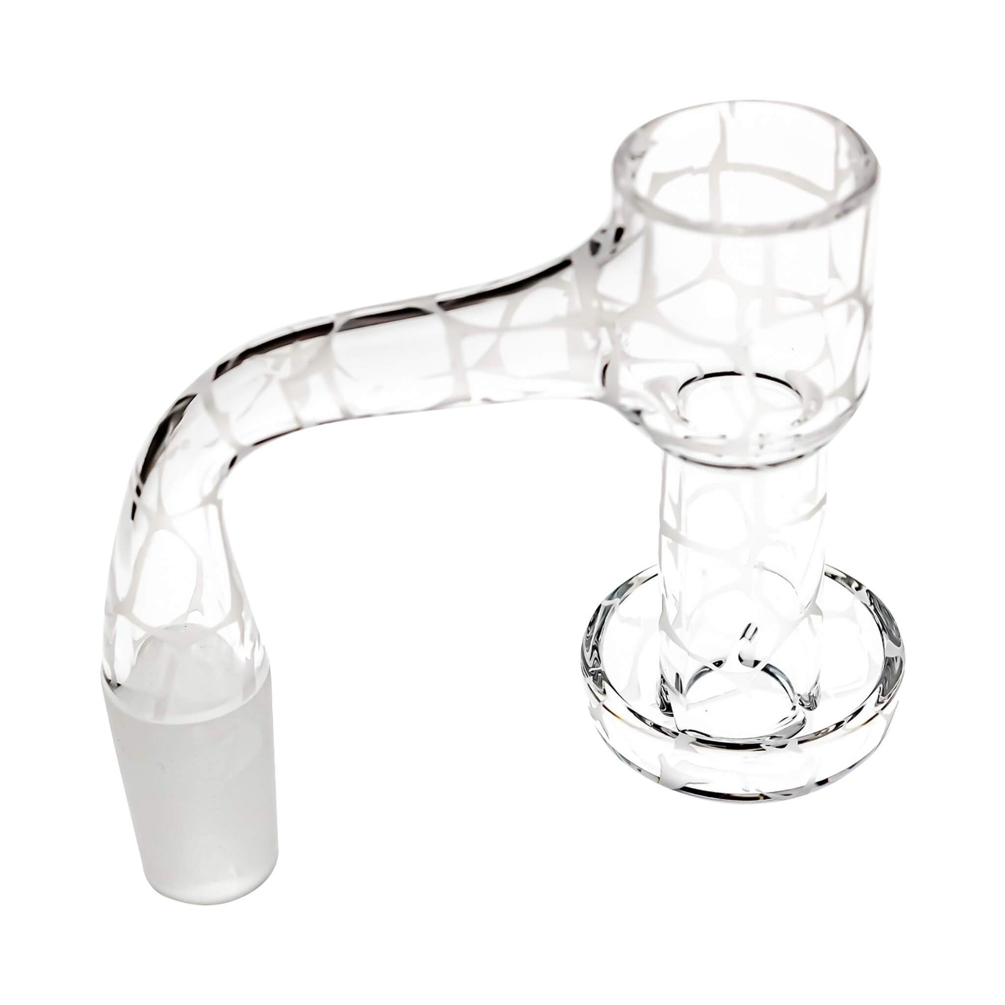 Full Weld Trippy Patterned Terp Slurper Tall VacTube Banger | Profile View | the dabbing specialists