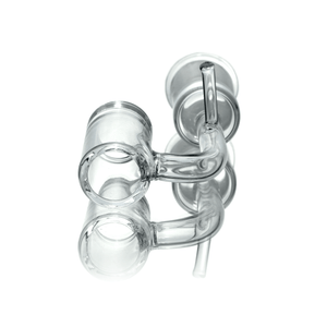 Glass Dab Rig | Double Recycler Bubbler | E-Banger Prone View | E-Banger With Heater Coil | TDS
