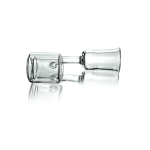 Glass Dab Rig - Recycler Bubbler with Double Wall Quartz Banger | Double Wall Banger View | TDS