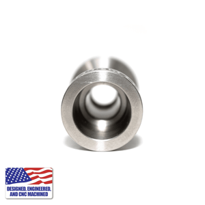 Glass Dab Rig | Mini Dual Bubbler with 16-Hole Titanium Nail | Nail Body Inner View | TDS