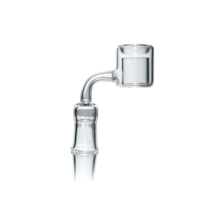 Glass Dab Rig | Mini Dual Bubbler & Double Wall Quartz Banger | Double Wall Banger View | TDS