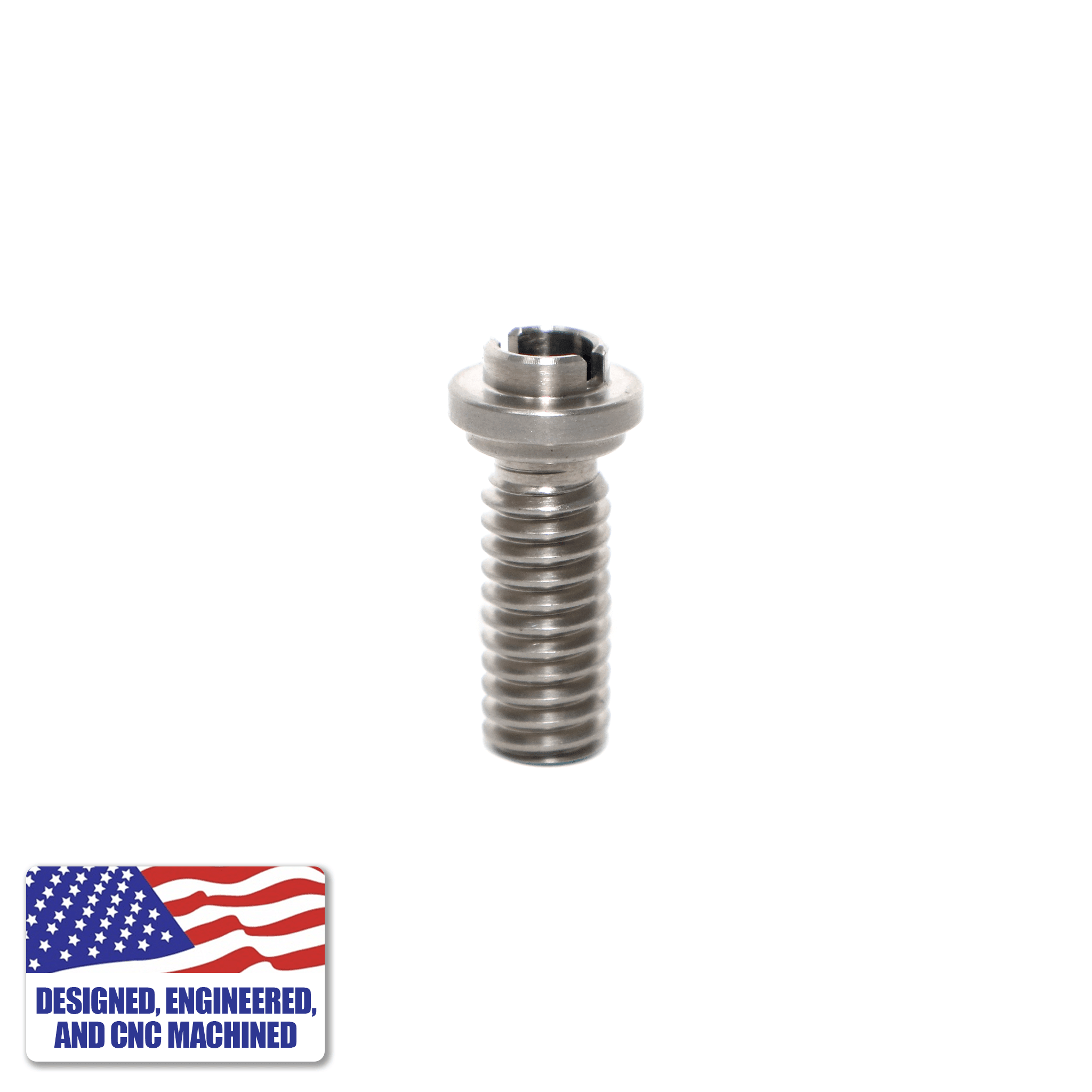 Glass Dab Rig | Mini Dual Bubbler with Hybrid Quartz Nail | Hybrid Nail Screw View | TDS