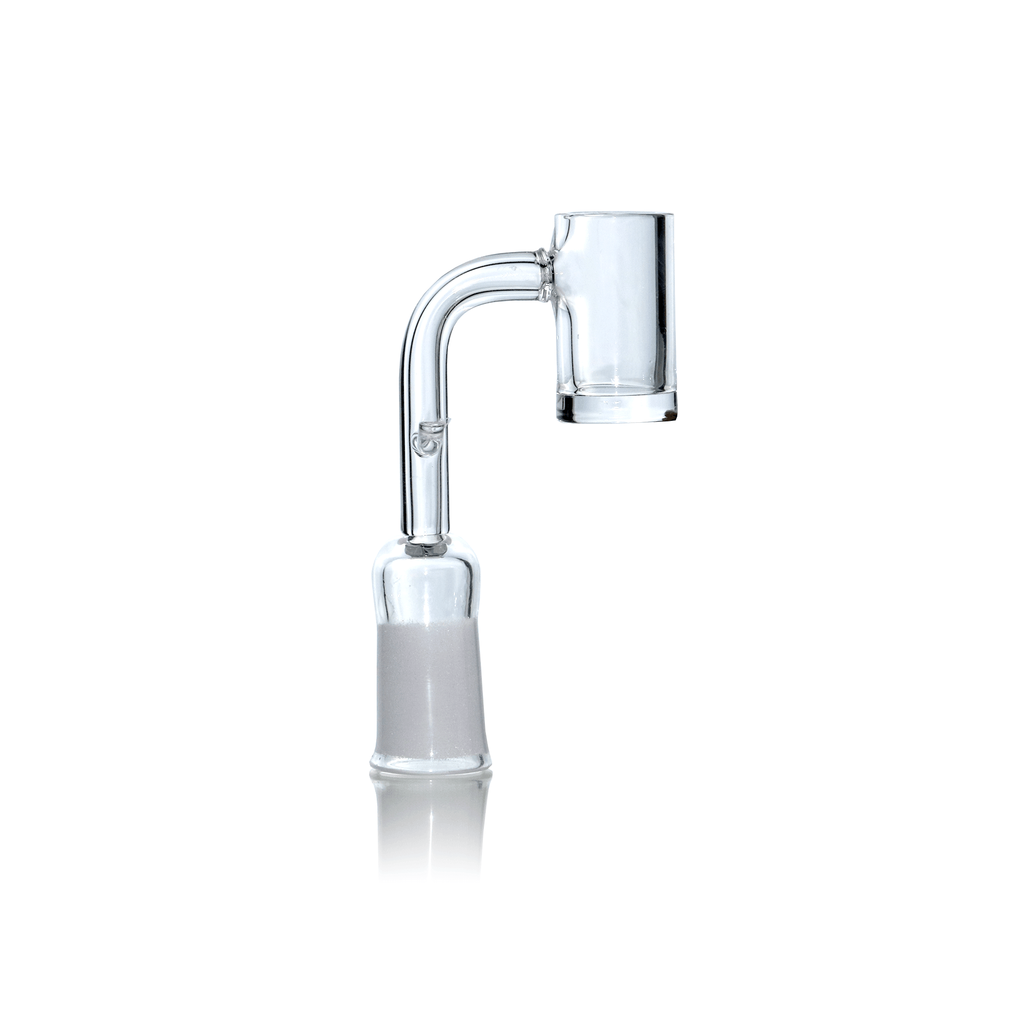 Glass Dab Rig | Mini Dual Bubbler with Quartz E-Banger | E-Banger View | TDS