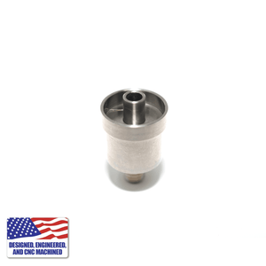Glass and Nail Dab Rig | Mini Hockey Puck with 20mm Titanium Nail | Titanium Nail Angled View | TDS