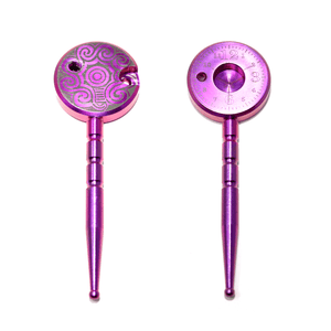 Dabbing Kit | Showerhead Bubbler and Hybrid Titanium Nail | Titanium Lollipop Dabber Tool View | TDS