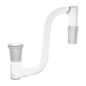 Glass Dropdown | Goose Neck Style | 14mm Male to 14mm Female | Profile View | TDS