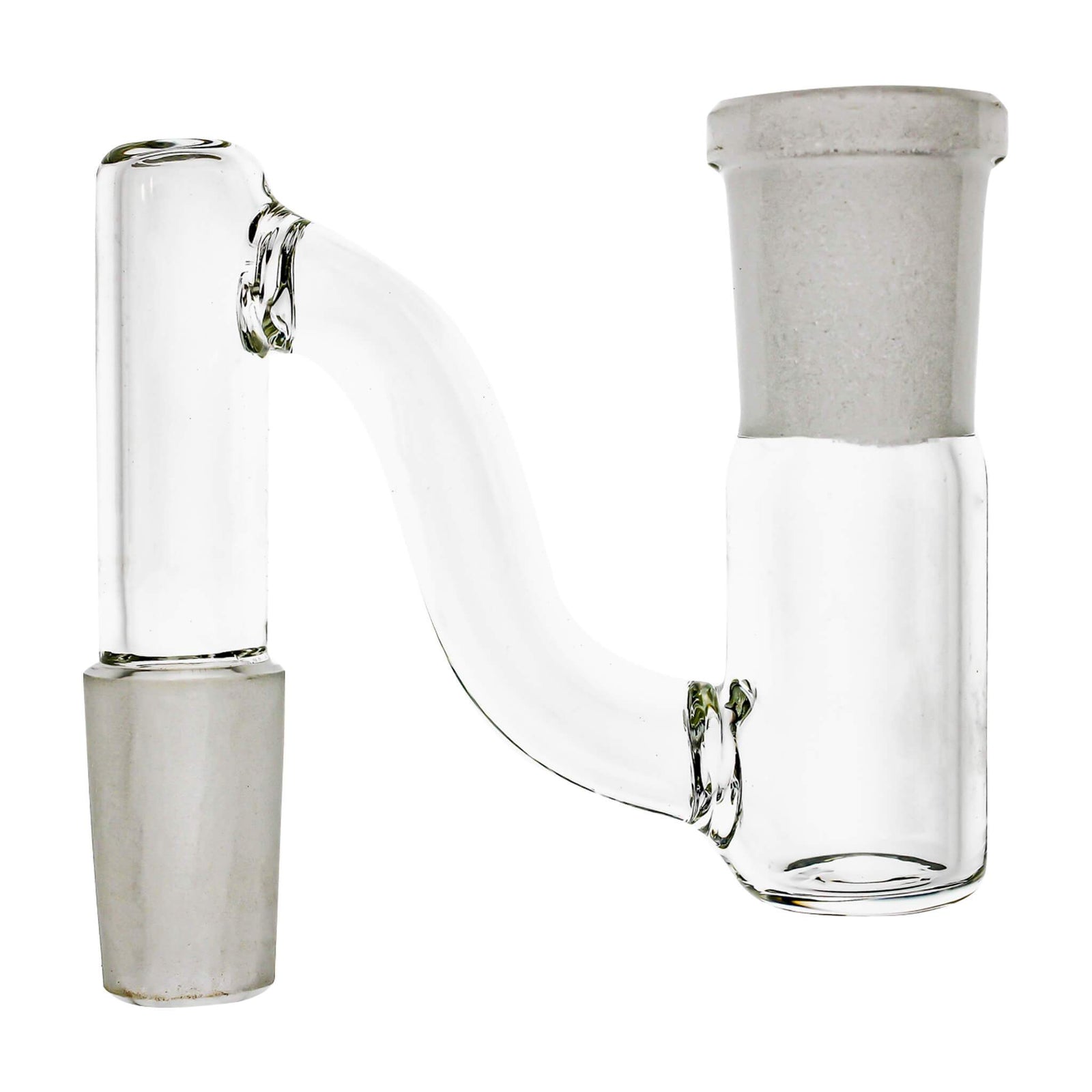 Glass Dropdown | S Neck Style |14mm Male to 14mm Female | Profile View | TDS