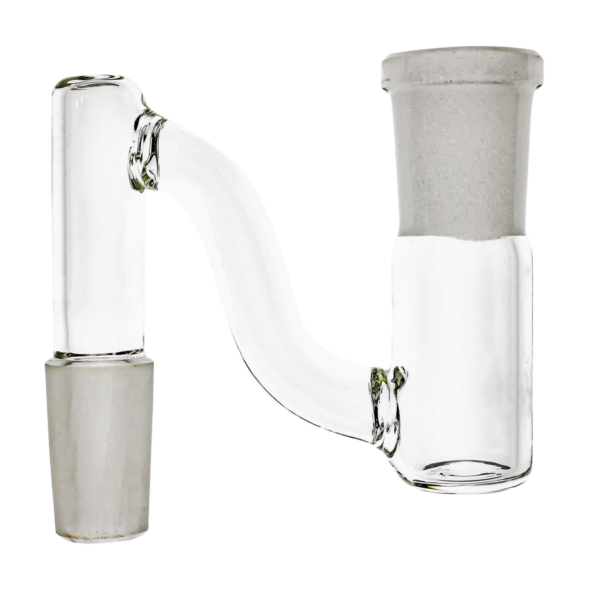 Glass Dropdown | S Neck Style |14mm Male to 14mm Female | Profile View | TDS