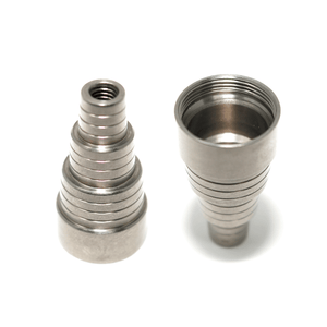 Hybrid Universal Titanium Dish Nail Dab Kit | Male & Female View | the dabbing specialists