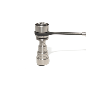 Hybrid Universal Titanium Dish Nail Dab Kit | Assembled Profile View | the dabbing specialists