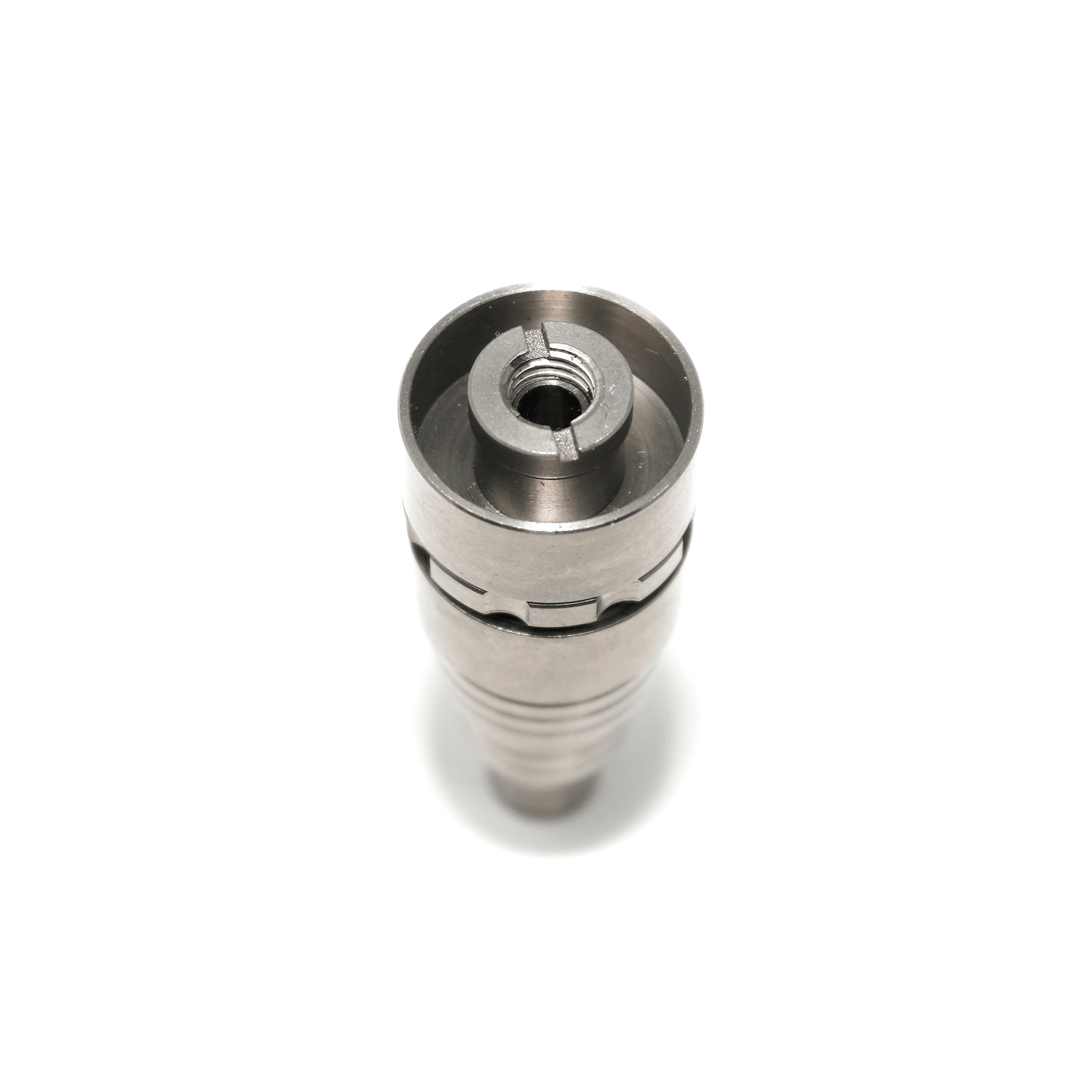 Hybrid Universal Titanium Dish Nail Dab Kit | Top Down Assembled View | the dabbing specialists